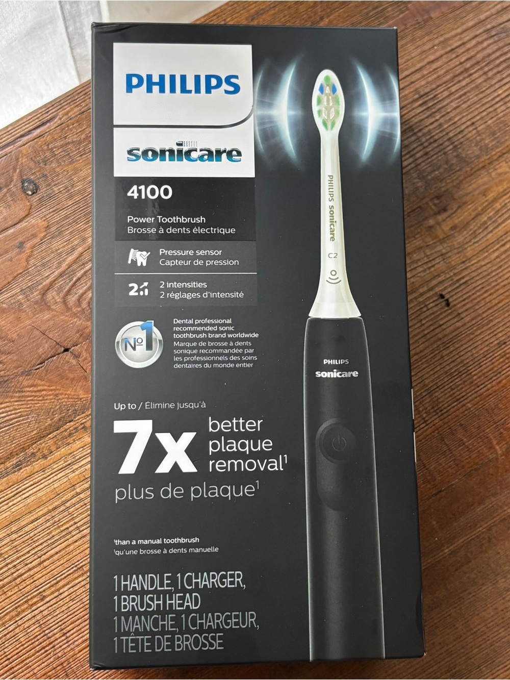 NWT Phillips Sonicare 4100 Power Electric Toothbrush Dentist Recommended NIB